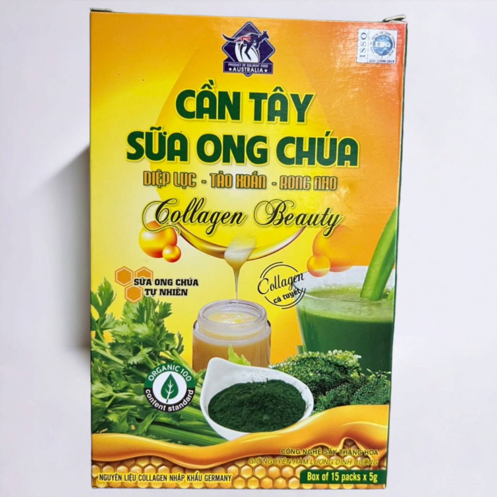 Cần tây mật ong collagen cam kết hàng loại 1, tặng kèm dây đo eo