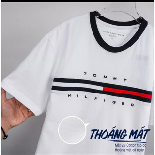  Áo thun nam nữ Tommy Hilfiger Essential Flag Logo T-Shirt Hàng Chất Lượng Cao 100% Cotton hot trend 2023 