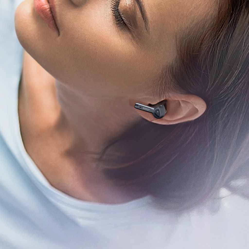 Tai Nghe Không Dây True Wireless Robot T30 Plus Led Hiển Thị Mức Pin Playtime 21H Chống Nước IPX4 - Hàng Chính Hãng