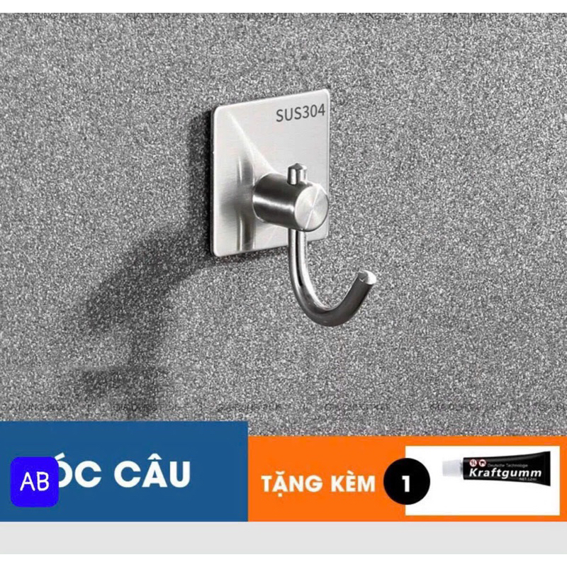 AB92 Móc Treo Inox 304 Kèm Keo TKDT