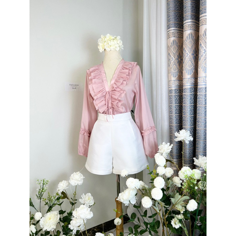 Áo Sơ Mi Nữ Tơ Óng Mềm Mại Xinh Xắn - Samy clothing