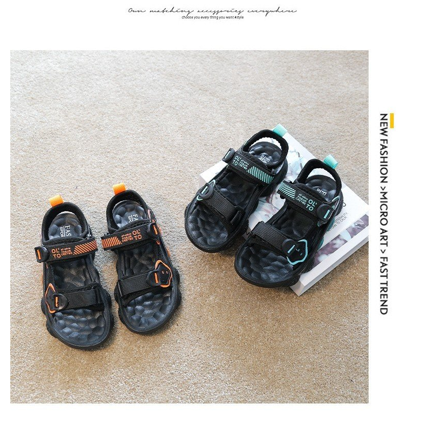 Dép Sandal học sinh F-77 Quảng Châu cao cấp cho bé trai bé gái từ 3 tuổi đến 15 tuổi