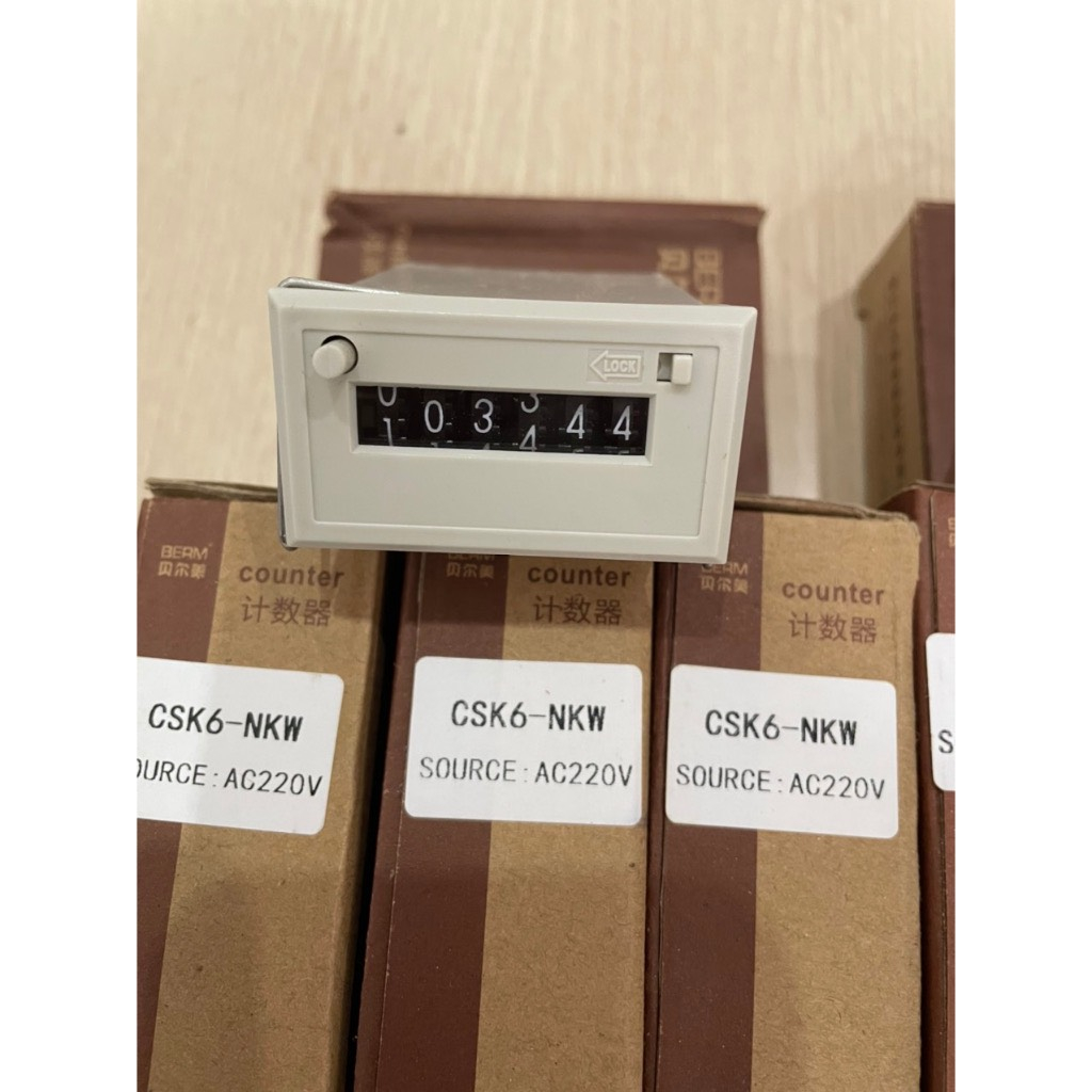 Bộ đếm xung (Counter) 6 số BERM CSK6-NKW