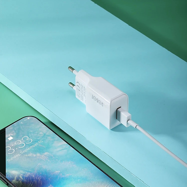 Củ Sạc Tai Nghe 5V-1A ROBOT RT-K10 Tương Thích Tai Nghe Điện Thoại