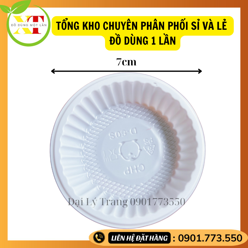 100 chén tương trắng đựng tương , muối , nước sốt giá rẻ