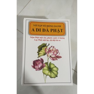 Vở tập tô chép hồng danh a di đà phật