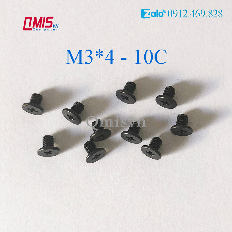 M3*4 - Ốc vít dùng cho SSD HDD laptop 2.5 inch, HDD PC 3.5inch, kích thước M3x4 M3 x 4 mm