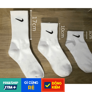 Tất Nike Thể Thao Cổ Cao - Lửng - Thấp, Vớ Thời Trang Hàng Cực Đẹp, Dày Dặn Không Gây Mùi