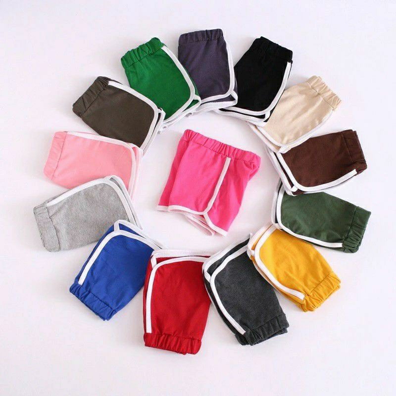 Sale sốc | Quần đùi thể thao Unisex không đính nơ cho bé yêu 7-17kg