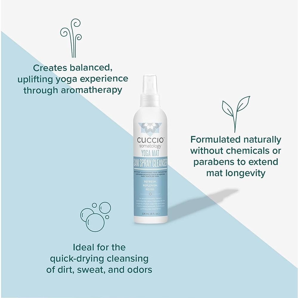 CUCCIO SOMATOLOGY xịt vệ sinh thảm Yoga Mat Sani Spray Cleaner