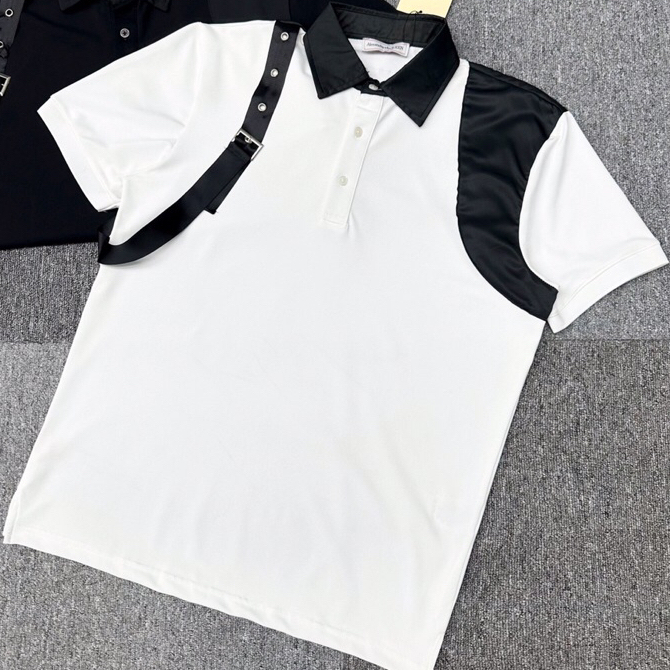 Áo polo Mc.queen phối vai cập bến. ảnh thật_4903
