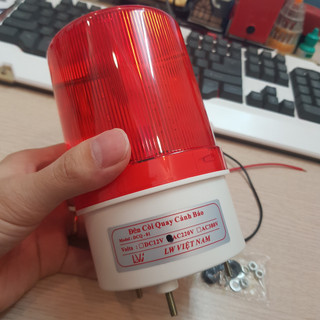 Đèn quay cảnh báo,đèn quay cảnh báo công trường có còi dùng điện 220v