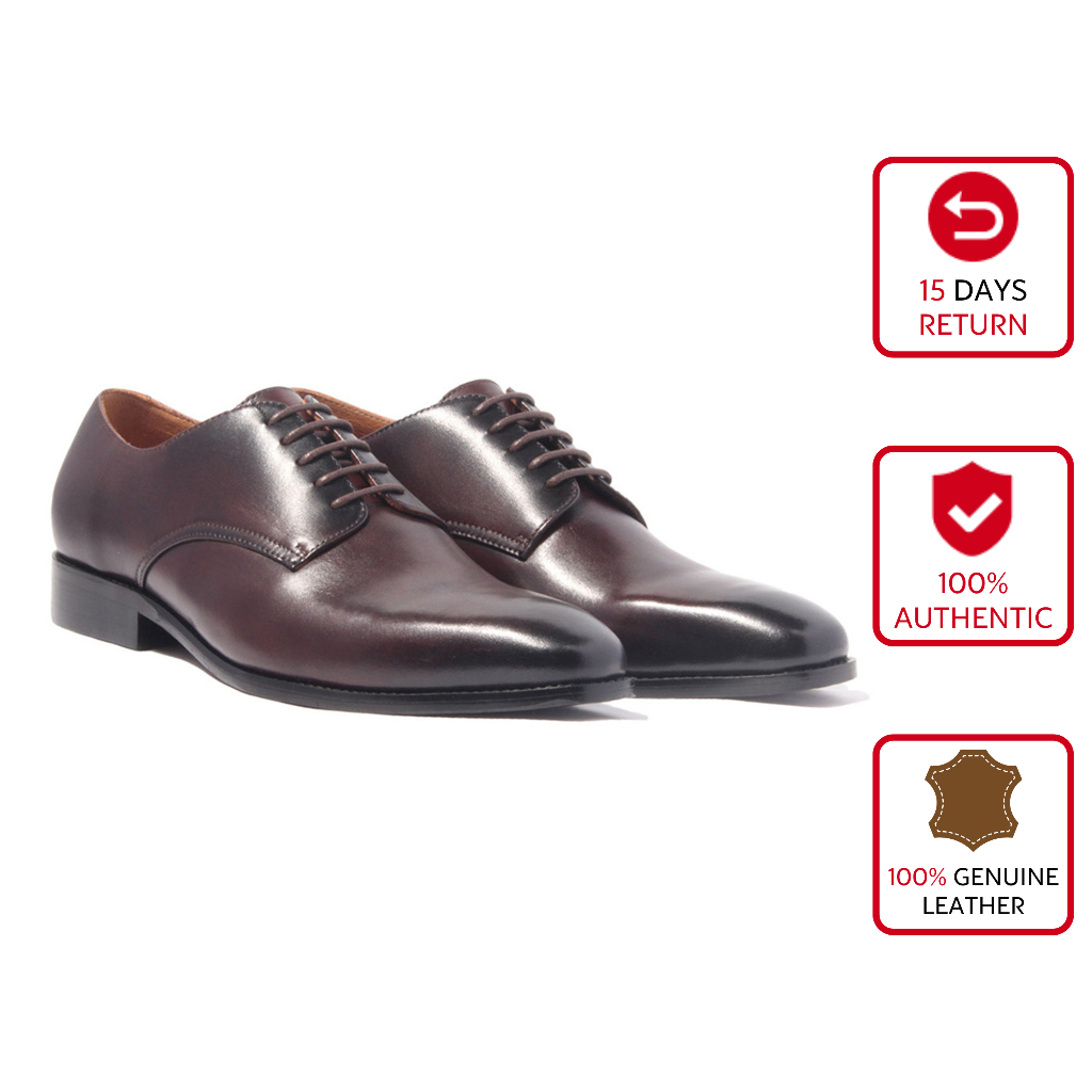 Giày Da Nam BANULI H1PD1M0 (Brown, Premium Leather, Authentic Brand)