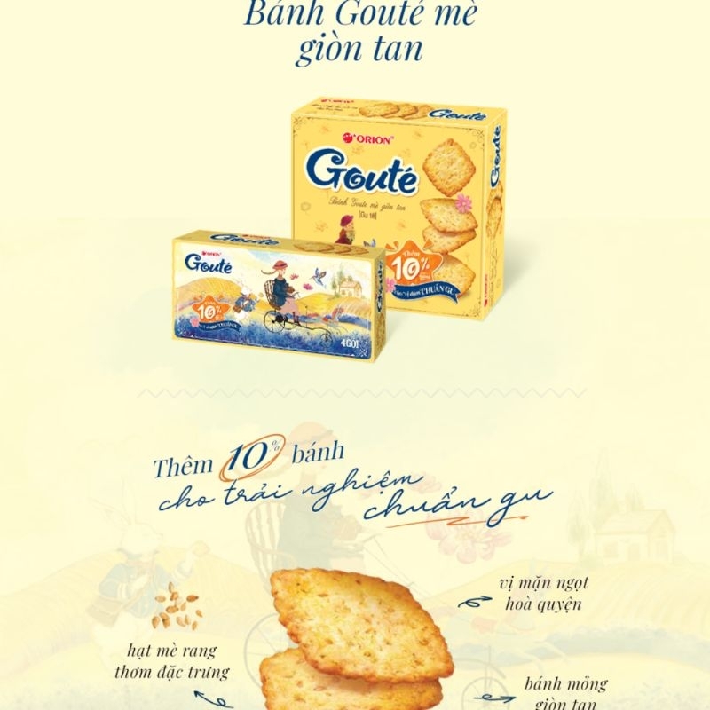 Bánh Goute Hạt dinh dưỡng 158,4 g Orion