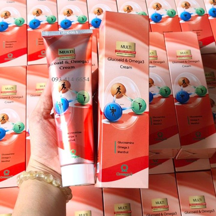 Dầu lạnh xoa bóp Hàn Quốc Multi Glucoaid & Omega3 Cream 165ml tramtranstore