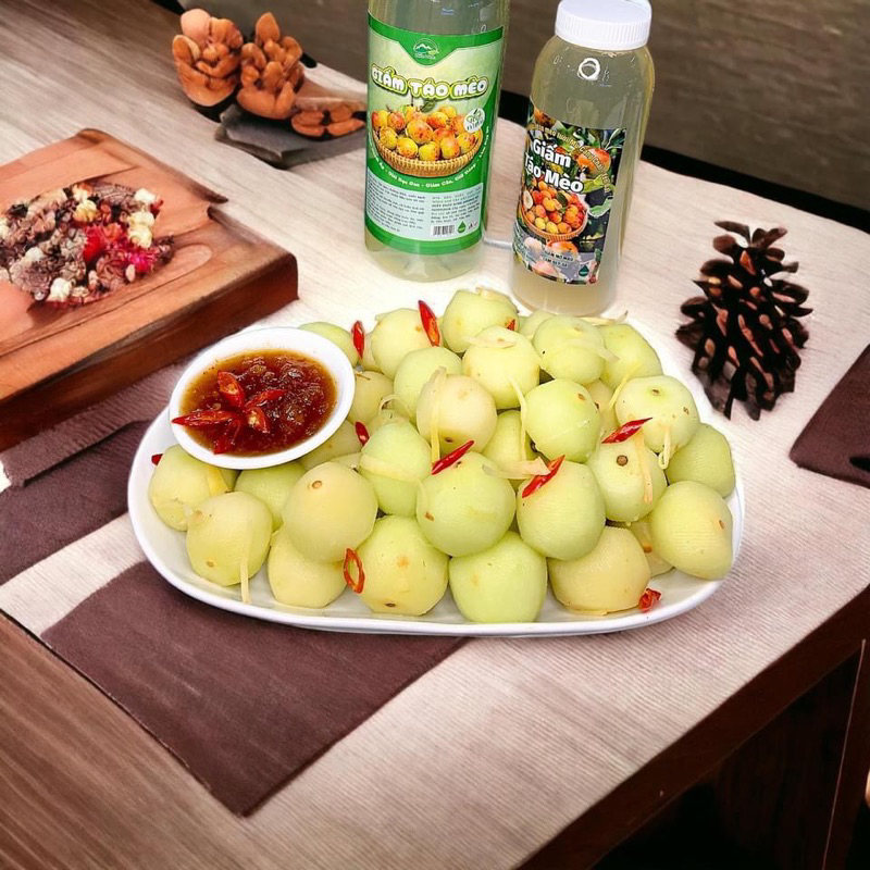 Giấm Táo Mèo Nguyên Chất Tự Nhiên 100% - Mù Căng Chải Yên Bái