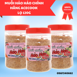 Muối Hảo Hảo chính hãng Acecook lọ 120g - bột canh Hảo Hảo vị tôm chua cay