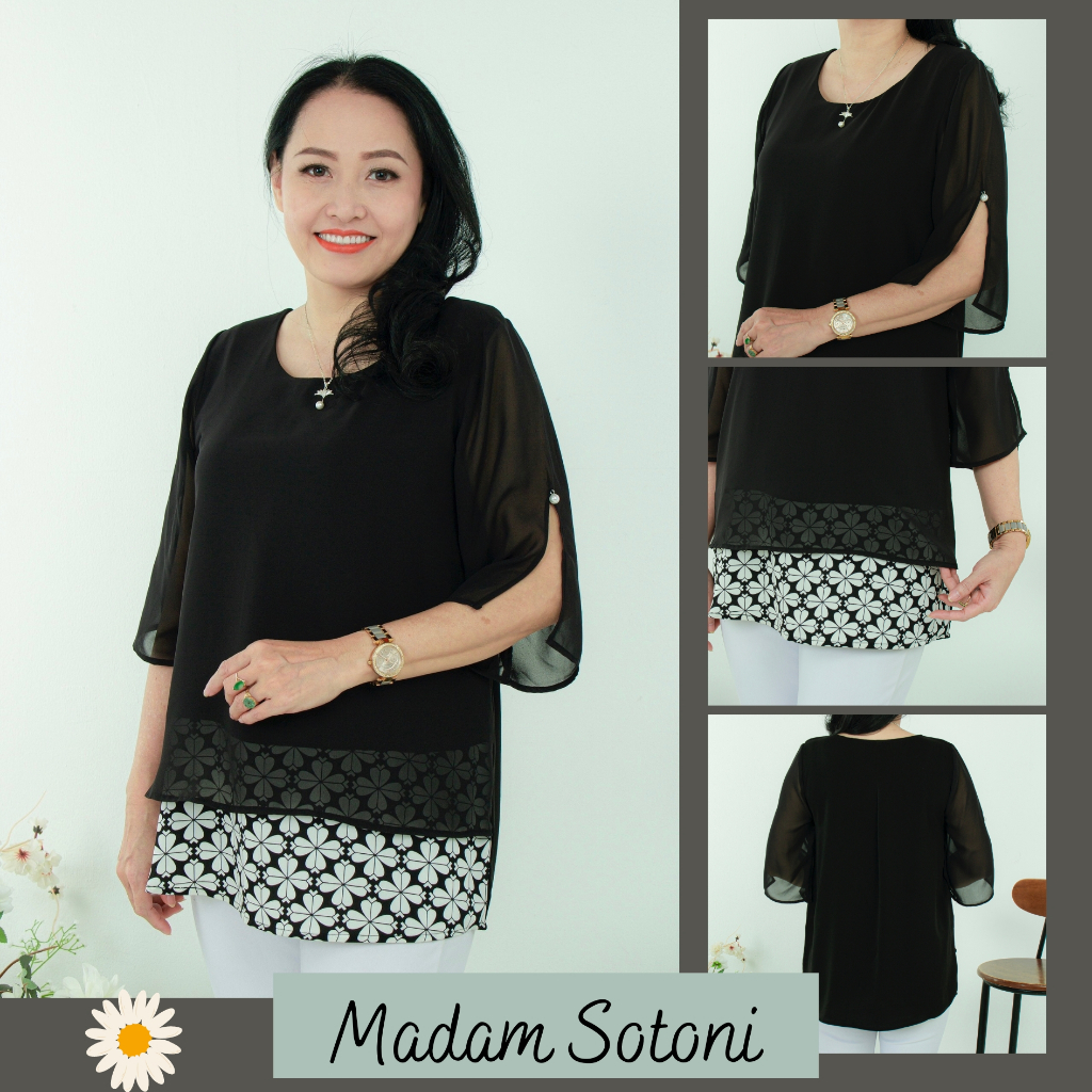 Madam Sotoni - Thời trang trung niên - Áo kiểu nữ trung niên - 2VDDT709