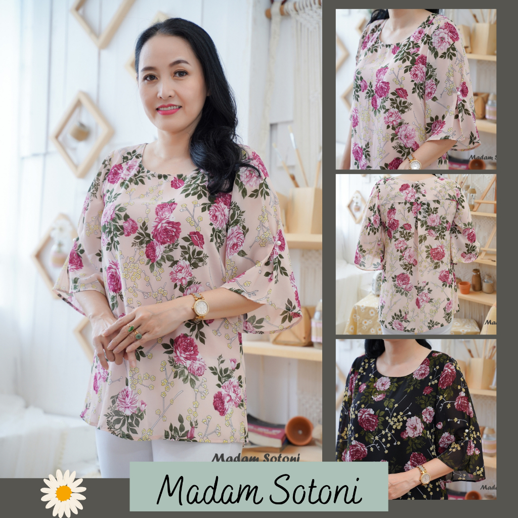 Madam Sotoni - Thời trang trung niên - Áo kiểu nữ trung niên - VHBH706