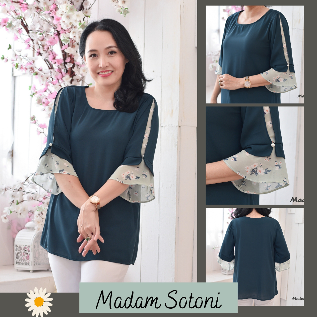 Madam Sotoni - Thời trang trung niên - Áo kiểu nữ trung niên - TXCT908