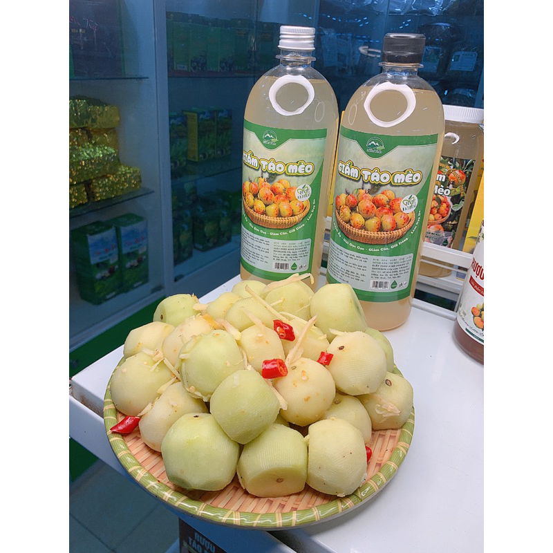 Giấm Táo Mèo Nguyên Chất Tự Nhiên 100% - Mù Căng Chải Yên Bái