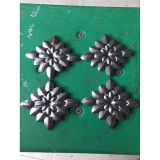 Hoa sắt mỹ thuật thuật, hoa dập 8×9