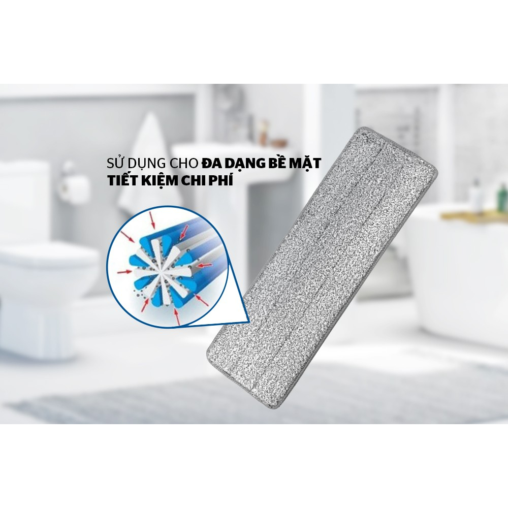 Bông lau nhà Sunhouse thế hệ mới KS-CO260S/CO350M xoay 360 độ thấm hút tốt ,vắt khô nhanh-KIMBAO