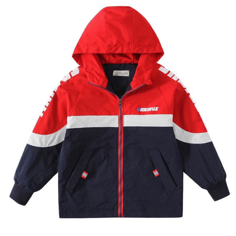 Áo khoác bé trai bé gái gió 2 lớp size