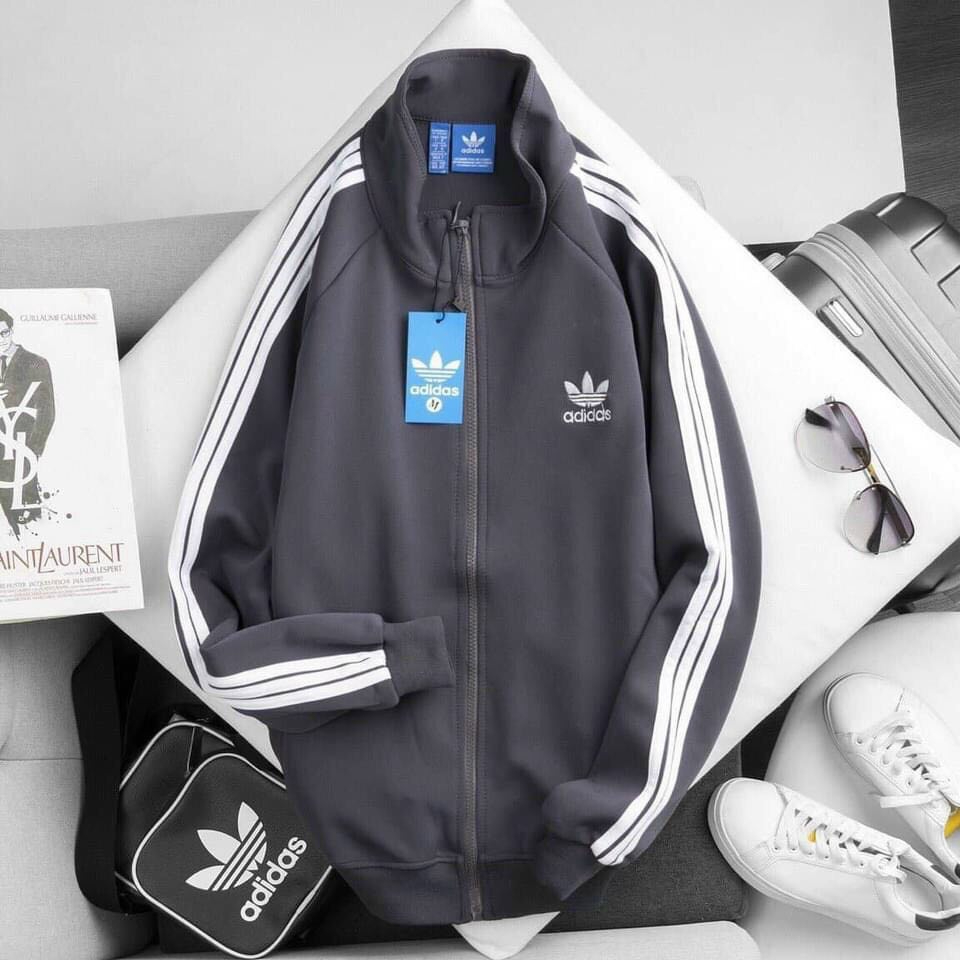 Áo nỉ khoá 3 sọc tay Logo ADI.das MOSSSHOPUNISEX