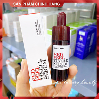 Tinh chất peel da sinh học so’natural red peel tingle serum - 11ml mẫu mới