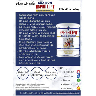 Sữa Anpha Lipit Nutrition Gold
