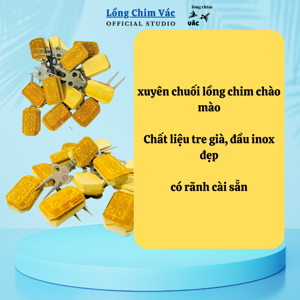 Xuyên chuối laze, xuyên chuối tre già đầu inox cao cấp