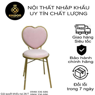 Ghế lẻ tim và ghế nơ ngồi bàn trang điểm decor ban công decor quán cafe/ quán trà sữa hiện đại