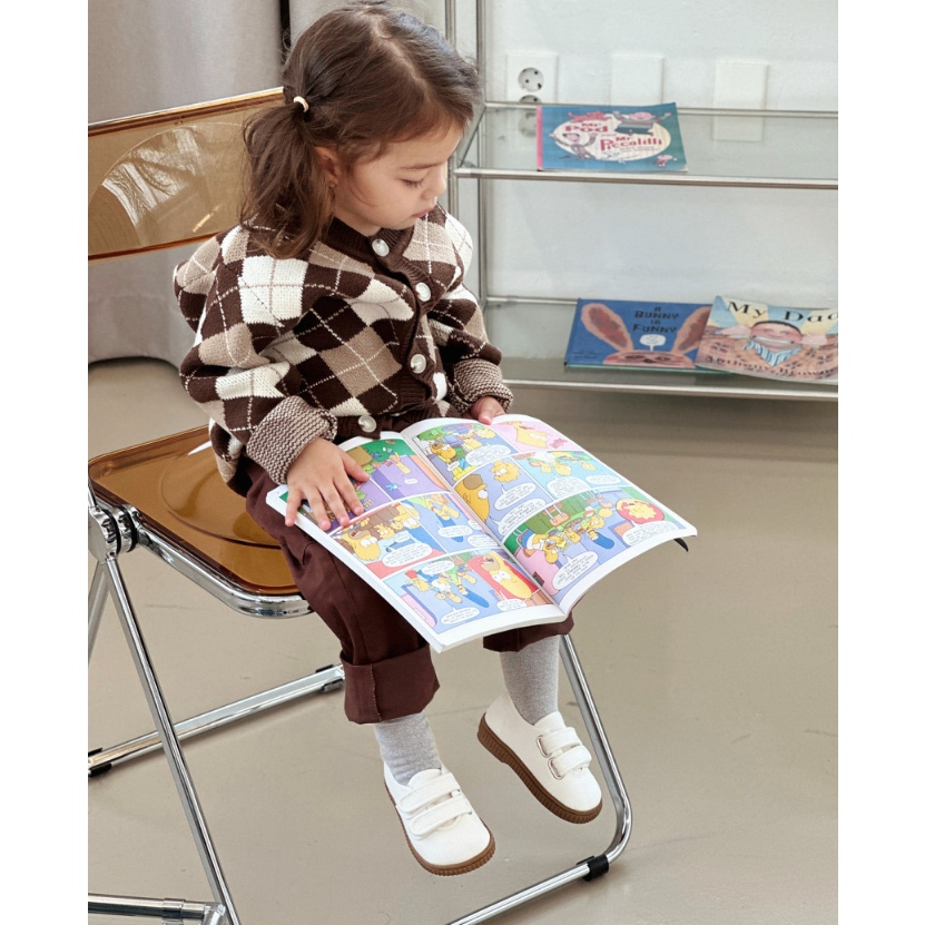 Ivo giày 2 quai dán Hàn Quốc cho bé