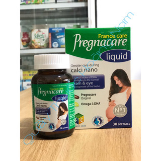 𝐏𝐫𝐞𝐠𝐧𝐚𝐜𝐚𝐫𝐞 liquid Calci nano ( Lọ 30 viên )