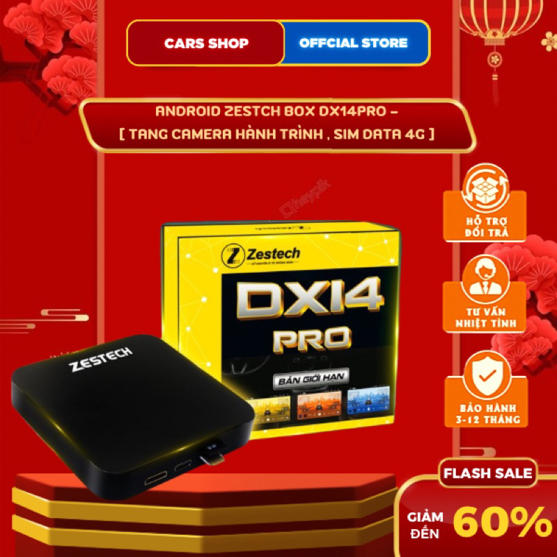 Android Box Zestech DX14Pro - [ Tặng Camera Hành Trình , Sim Data 4G ] ( Phiên Bản Giới Hạn 2023 )