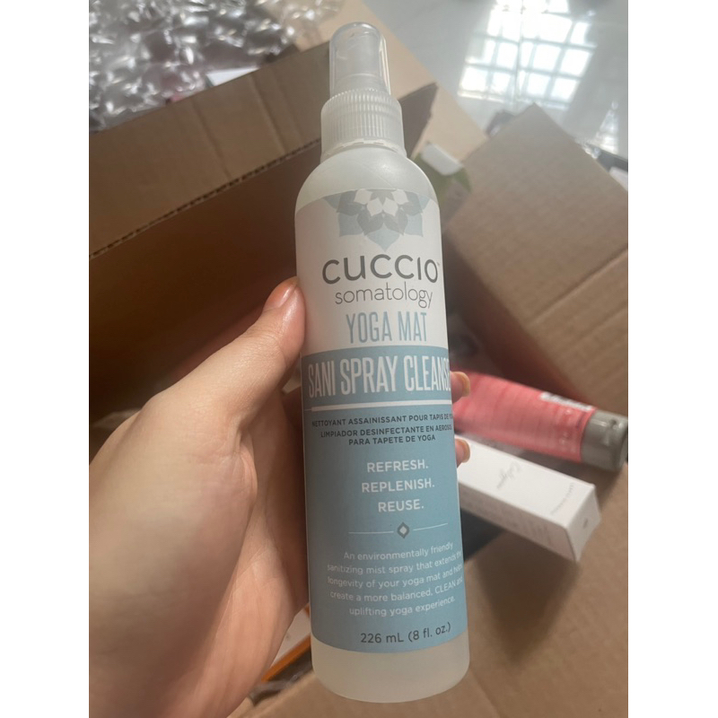 CUCCIO SOMATOLOGY xịt vệ sinh thảm Yoga Mat Sani Spray Cleaner
