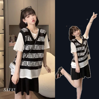 Set bầu áo len và quần shot bầu xinh miumiu sav45