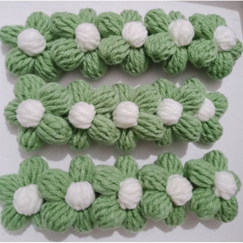 Hoa len 5 cánh mini handmade