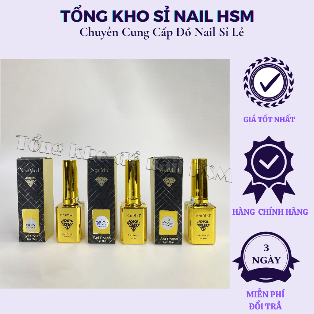 Base top kim cương NAILMOT mỹ chính hãng 18ml.hương nước hoa Mỹ - Phụ kiện đồ nail HSM