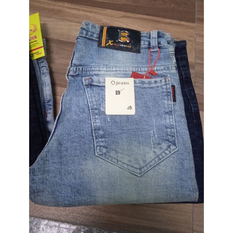 Siêu phẩm Jean nam co giãn mài xanh sáng mài nhẹ J009