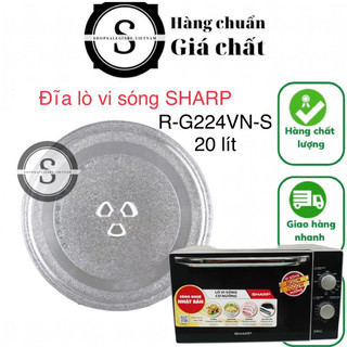 Đĩa lò vi sóng Sharp 20 lít R-G224VN-S chính hãng - đĩa thuỷ tinh lò vi sóng sharp rg224vns