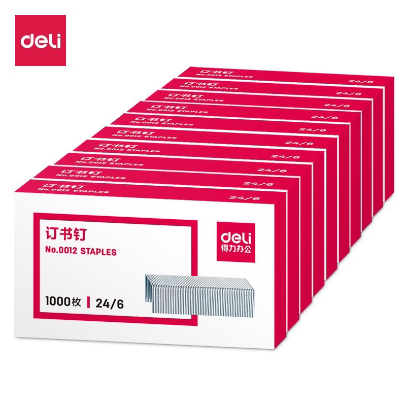 Combo Hộp Ghim 24/6 Deli 20 Hộp Nhỏ