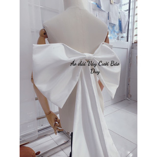 Nơ cài váy cưới bản to