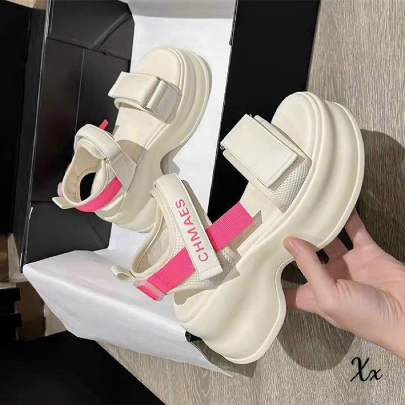 Sandal nữ đế xuồng quai dán ngang mẫu mới hót 2023- Hàng QC