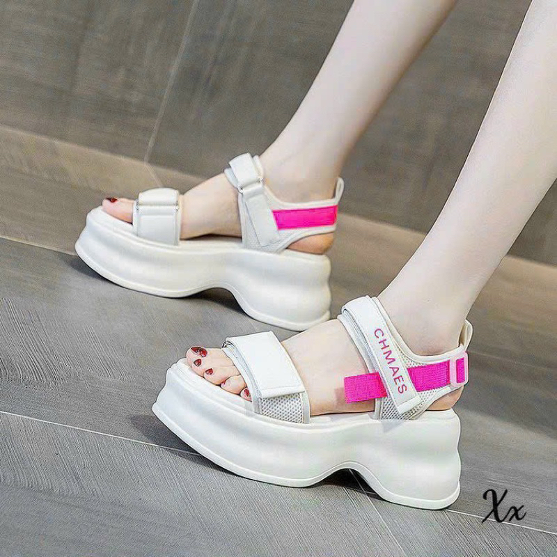 Sandal nữ đế xuồng quai dán ngang mẫu mới hót 2023- Hàng QC