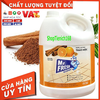 Nước Thơm lau sàn Diệt khuẩn Mr.fresh 4,2L Hương cam quế