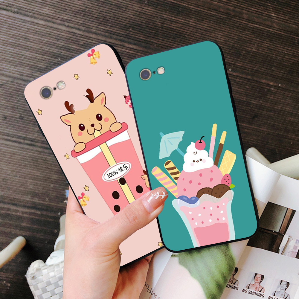 Ốp lưng Iphone 6 / ip 6S / 6 Plus / 6S Plus / ip 7 / ip 8 in hình trà sữa cute