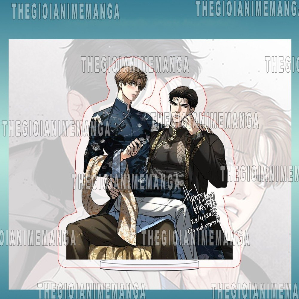 Mô hình Standee NGƯỜI TÌNH CỦA JINX ver ÔM BL anime chibi tượng acrylic mica trong tượng trang trí độc đáo