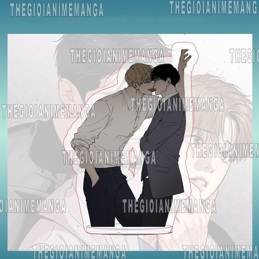 Mô hình Standee NGƯỜI TÌNH CỦA JINX ver ÔM BL anime chibi tượng acrylic mica trong tượng trang trí độc đáo